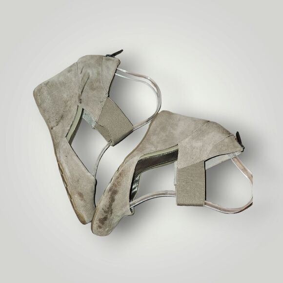 Reaction Kenneth Cole Suede Leather Upper 3" Heels Flatform Wedge 7.5 - Picture 8 of 13